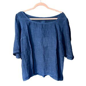 120% Lino | Women's Short Sleeve Linen Shirt